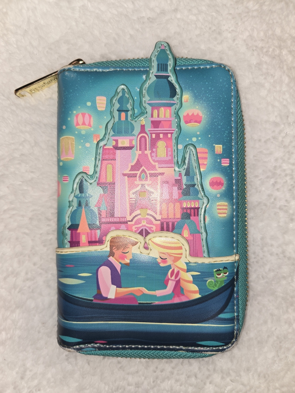 Loungefly Disney Tangled Princess Castle Zip Around Wallet